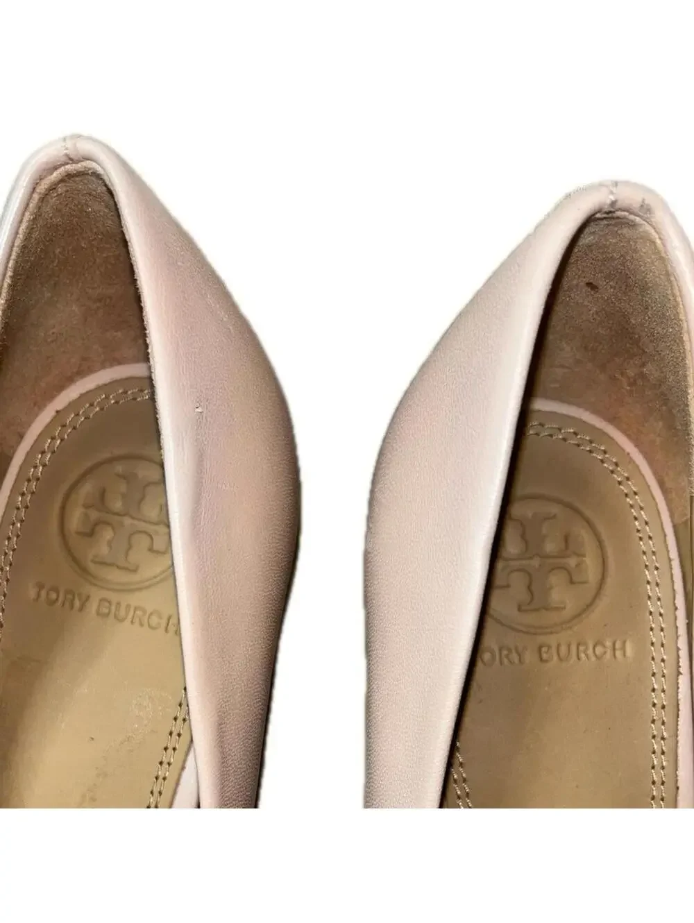 Tory Burch Women’s Leather Chelsea Heels, Pink, Size 6.5